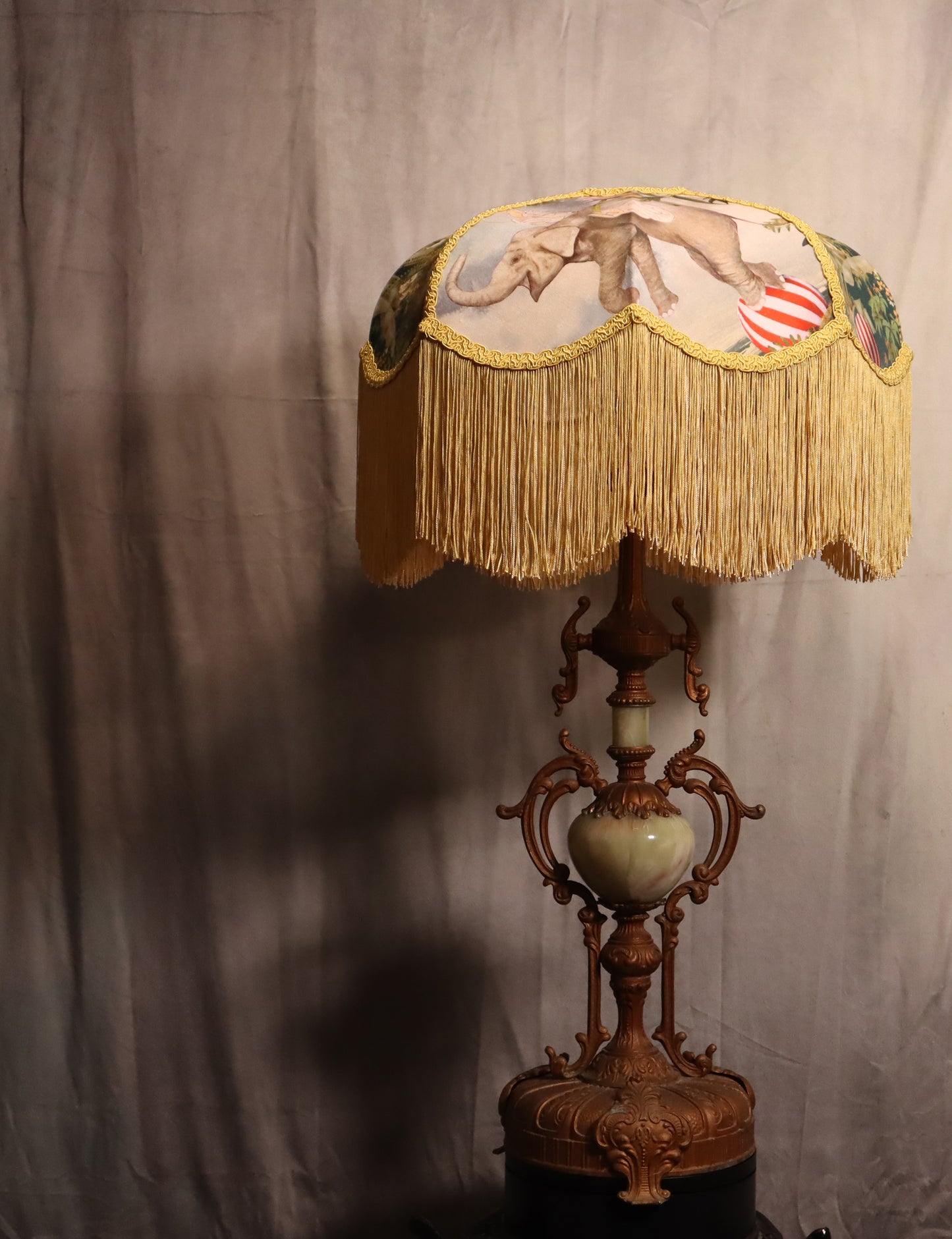 Printed Jumbo Elephant Fantasy Lampshade - MariaMarabellashades