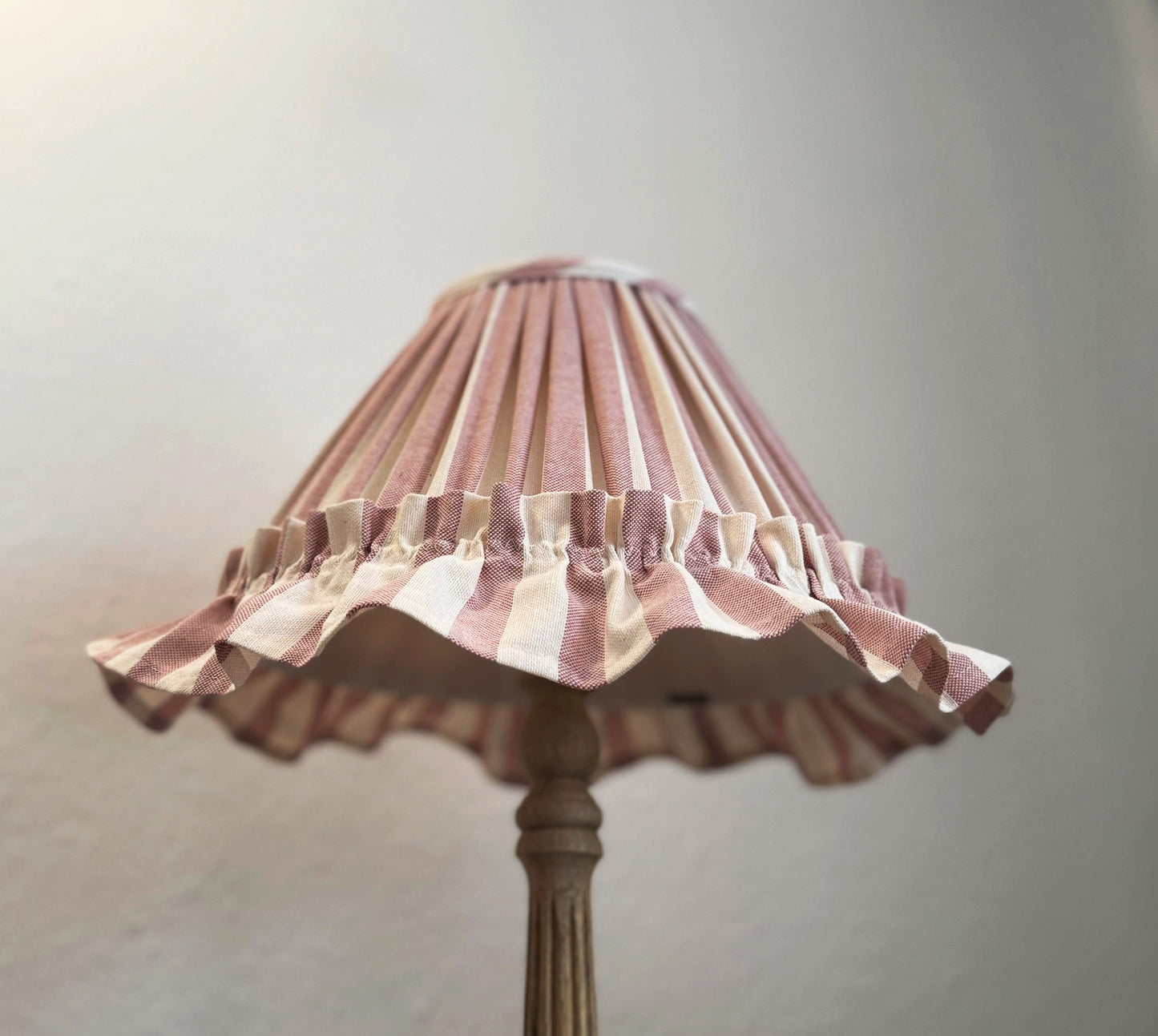 Rustic ruffle lampshade