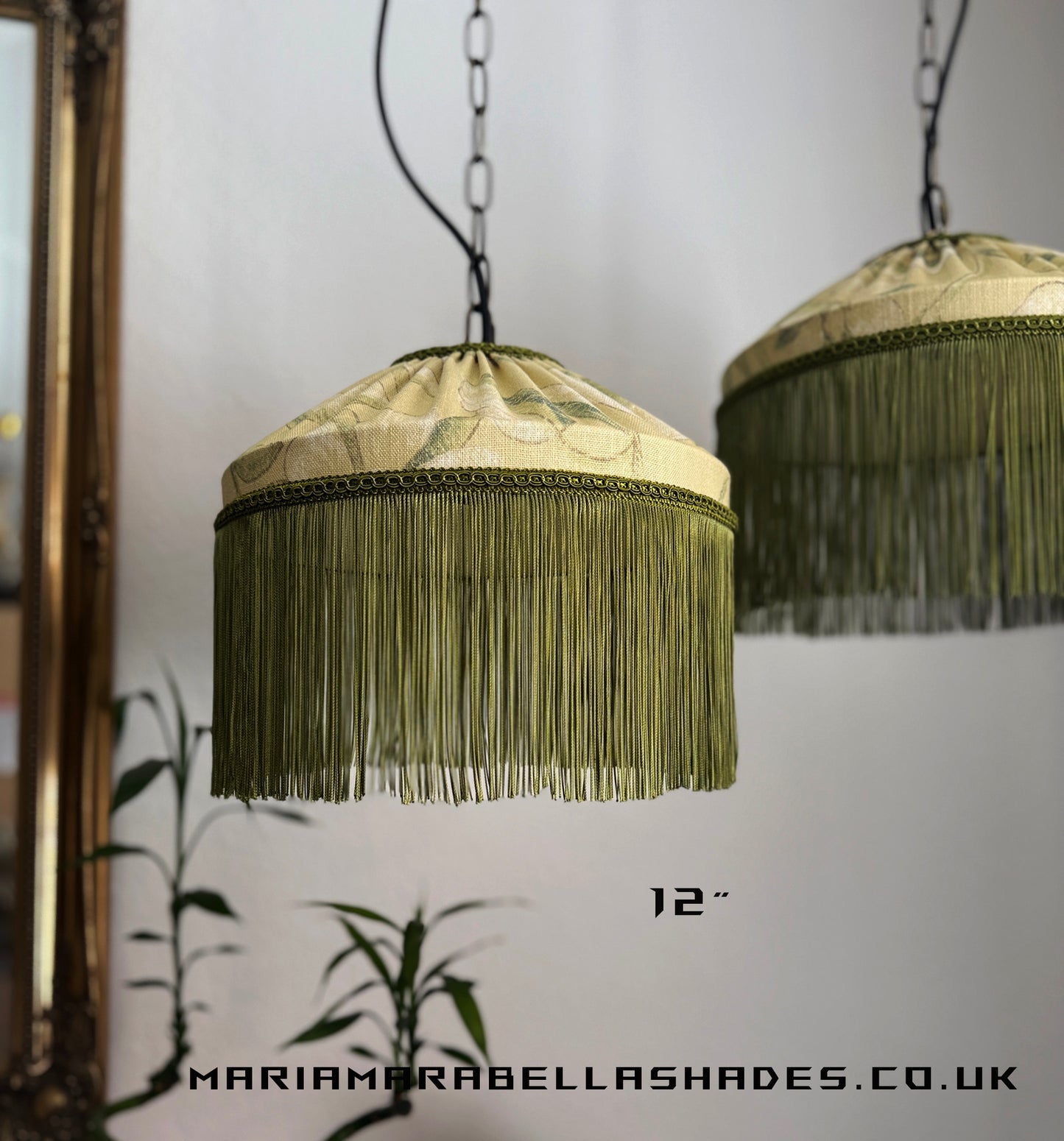 Zoffany linen fringed lampshade