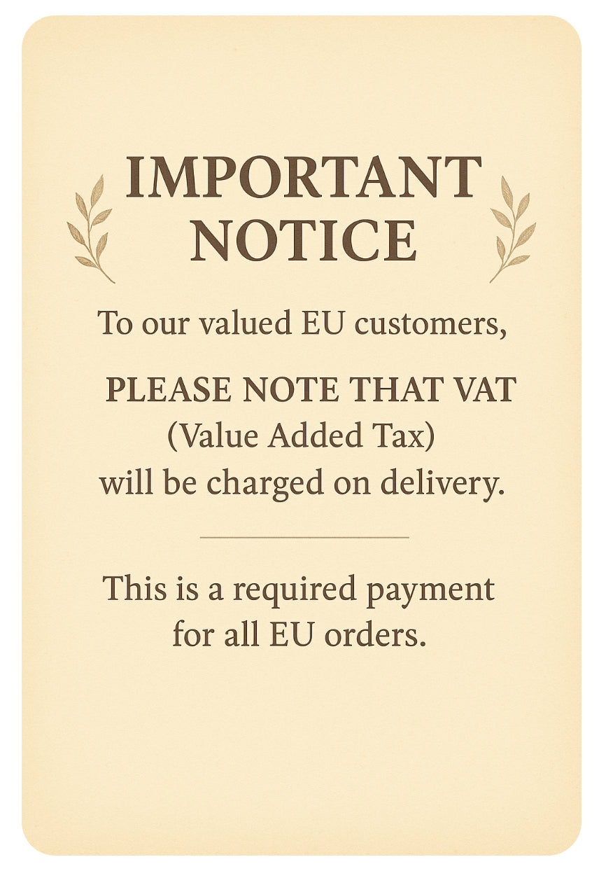 Rules for customs taxes collected on EU customers for shipping from UK to EU | Maria Marabella Shades