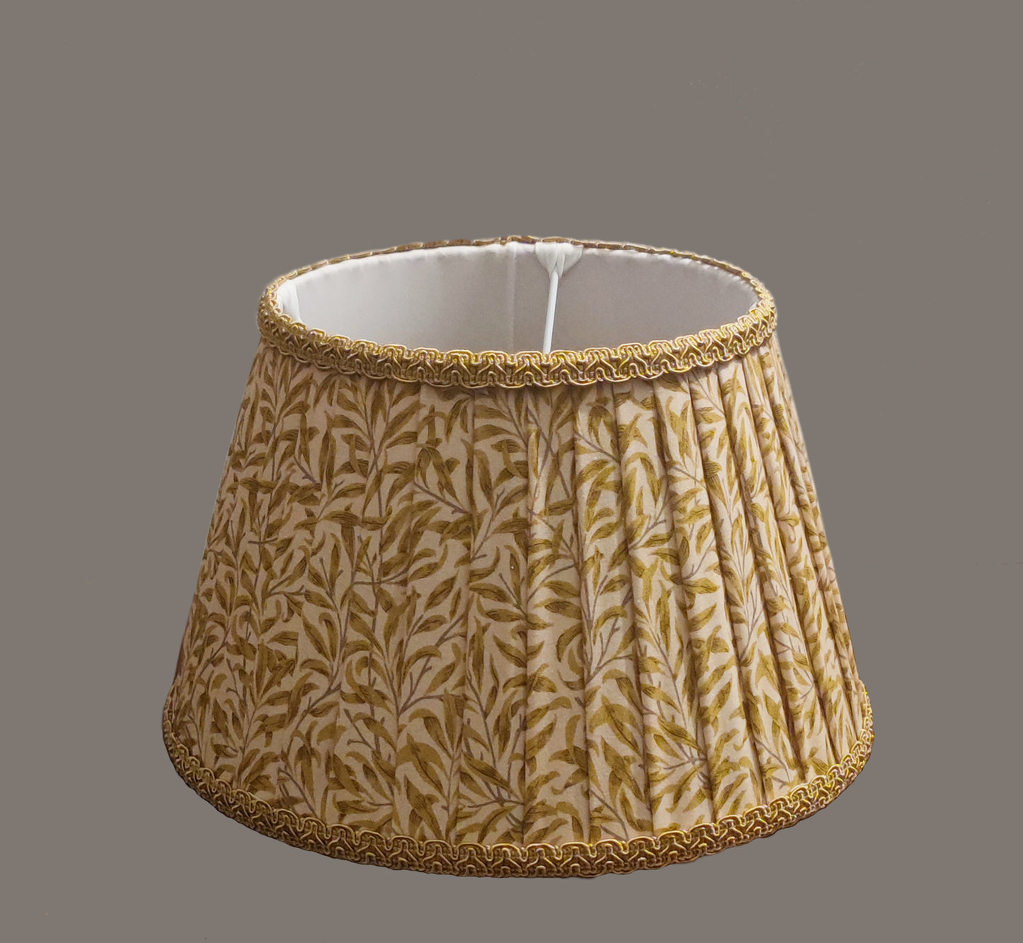 Morris Willow Bough pleated lampshade - MariaMarabellashades