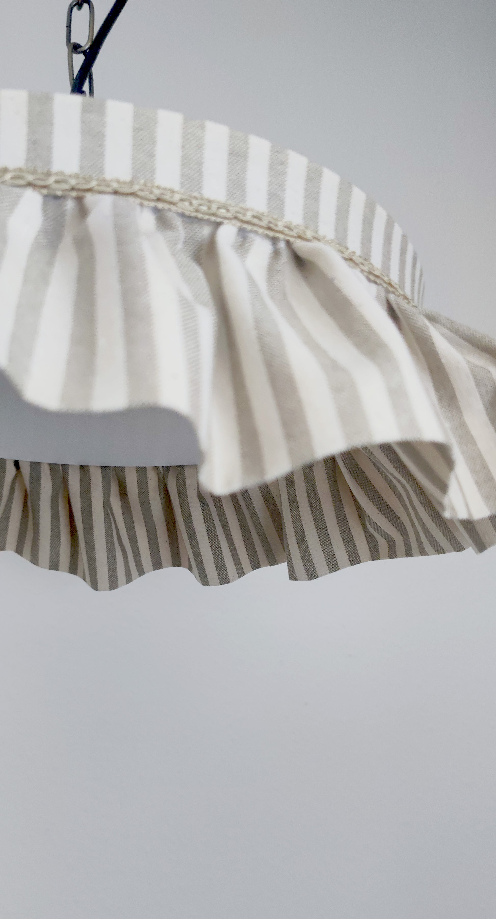 Lampshade with ruffles