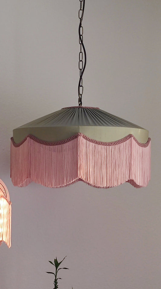 Silk Lampshade with fringe - MariaMarabellashades