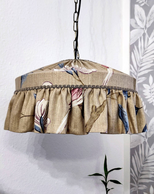 Handsewn raw silk lampshade | MariaMarabellashades