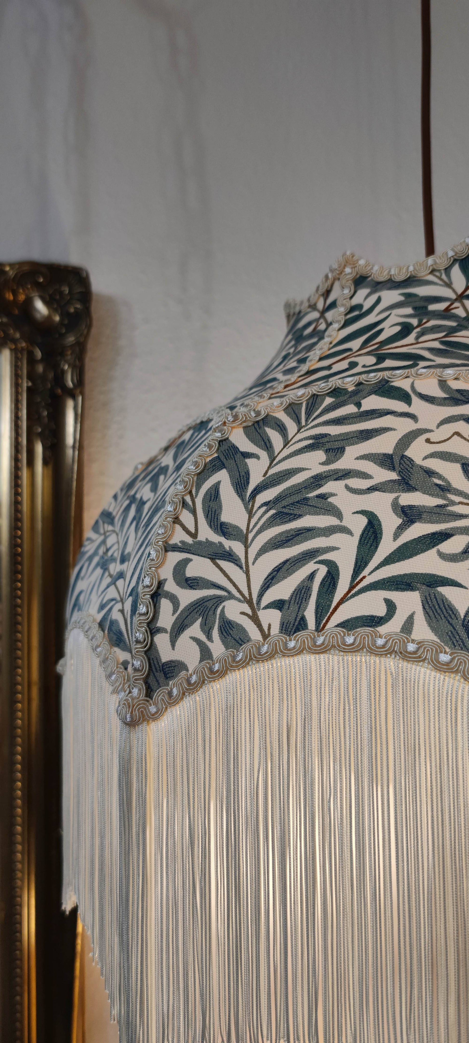 William Morris Fringed Lampshade