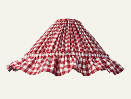 Red and white checkered skirt. Ruffled Gingham | Mariamarabellashades