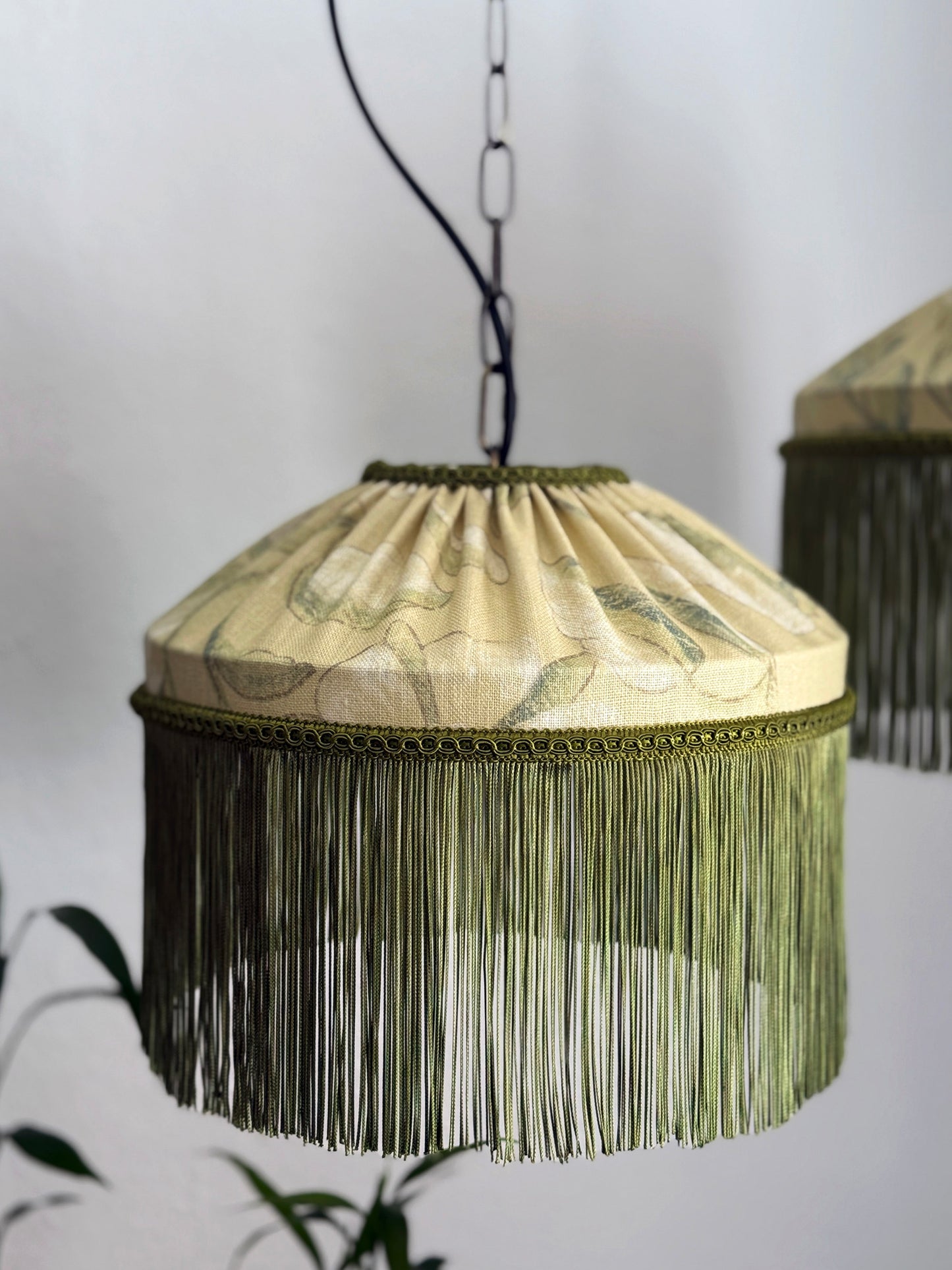 Zoffany linen fringed lampshade