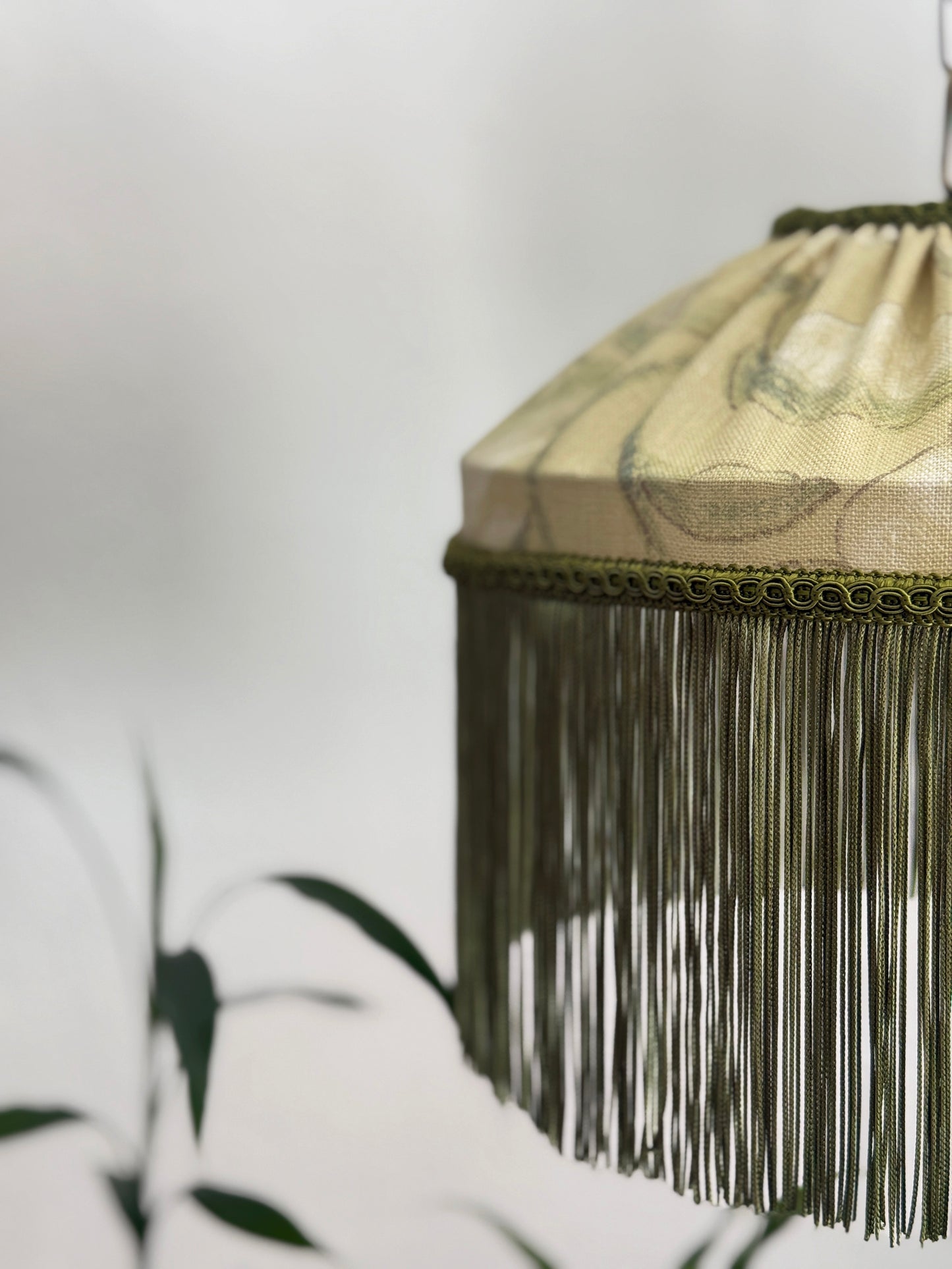 Zoffany linen fringed lampshade
