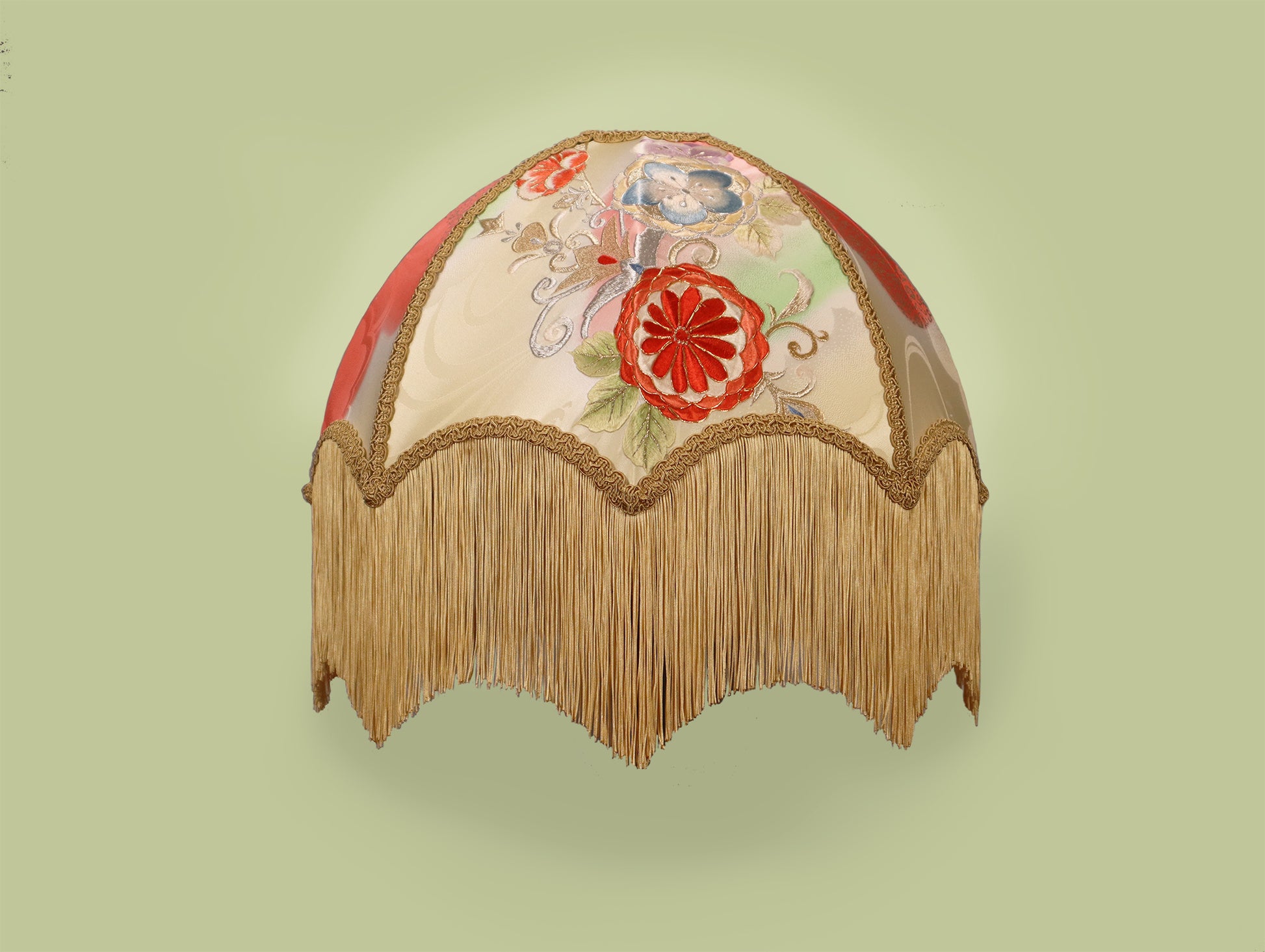 Japanese silk Lampshade - MariaMarabellashades