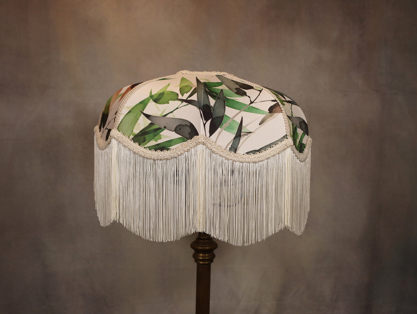 Printed Fringed Lampshade - MariaMarabellashades