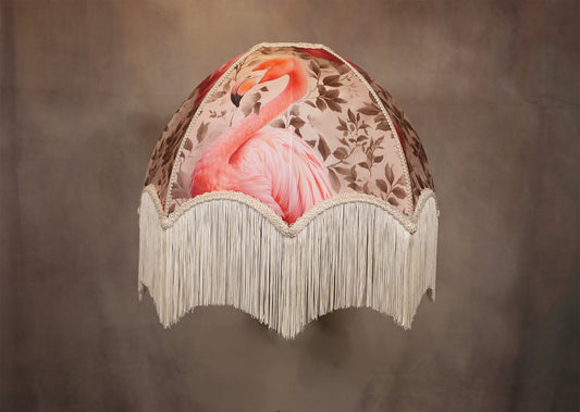 Printed Flamingo lampshade - MariaMarabellashades